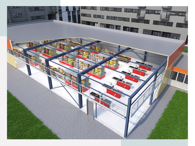 Строительство магазинов в Гуково от 616 руб. за м²