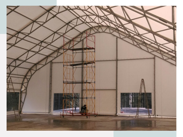 Шатровые ангары в Гуково