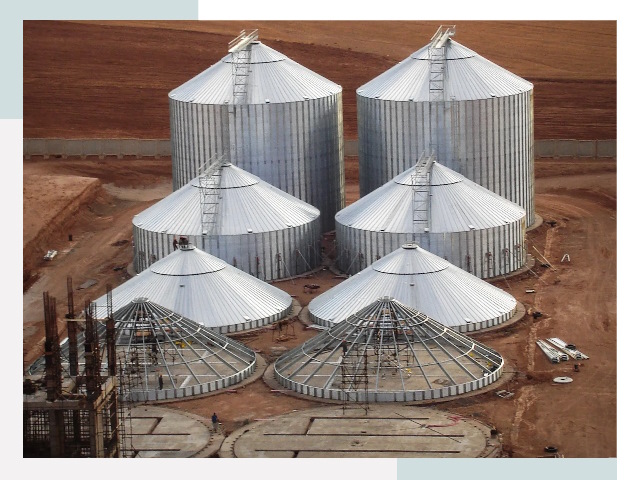 Строительство зерновых силосов в Гуково