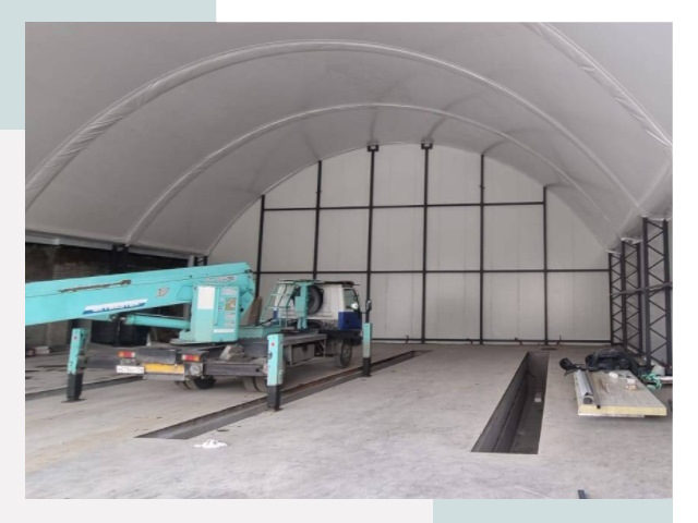 Внутреннее оснащение ангаров в Гуково