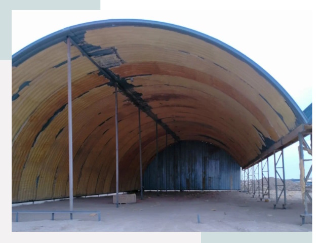 Реконструкция ангаров в Гуково