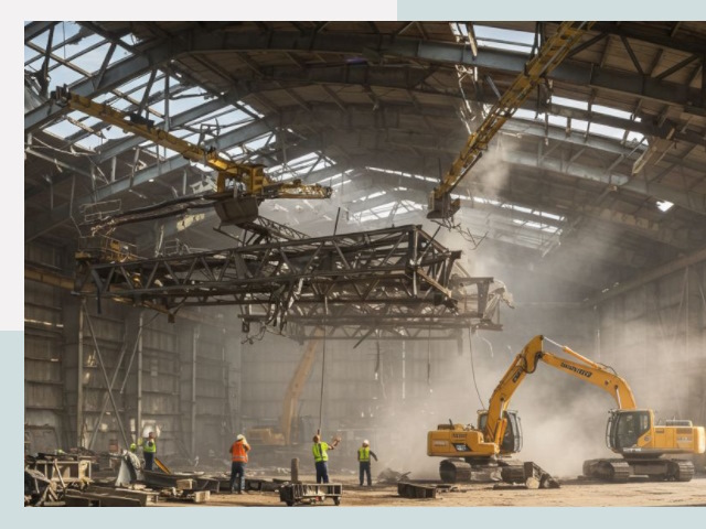 Демонтаж ангаров в Гуково от 616 руб. за м²